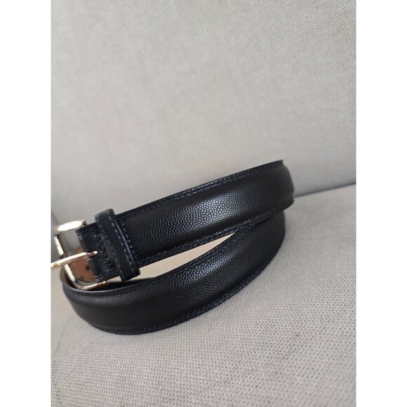 Martin Dingman Black Lizard Reptile Calfskin Italian Leather 01735 Mens Belt 38 - Picture 3 of 7